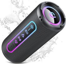 „Bluetooth“ garsiakalbis su apšvietimu, 25 W galingumo grotuvas, „Bluetooth 5.4“ su dviem žemų dažnių garsiakalbiais, 24 val. veikianti baterija, TWS suderinamas stereogarsas, IPX7 atsparumas vandeniui, nešiojamas garsiakalbis vakarėliams, kelionėms ir la