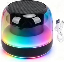„Bluetooth“ garsiakalbis su apšvietimu, muzikinė dėžutė, „Bluetooth 5.4“ su RGB apšvietimu, mini nešiojamas garsiakalbis, „Hands-Free“ funkcija, jutiklinis valdymas, reguliuojamas apšvietimas, naktinė lemputė, skirta kempingui lauke, sodui, vakarėliams ir