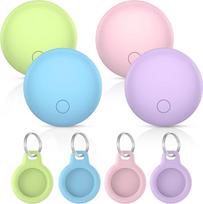 „Bluetooth“ raktų ieškiklis, 4 vnt. rinkinys, „Smart Tag“ suderinamas su „Apple“ programėle „Where is“ (tik „iOS“), „Air Tracker“ žymeklis raktams, bagažui, lagaminams ir piniginėms, IP68 atsparumas vandeniui, keičiama baterija