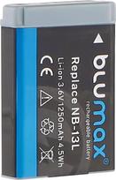 „Blumax“ baterija, suderinama su „Canon NB-13L“ | – 1250 mAh – skirta „PowerShot G1 X Mark III“, „G5 X“, „G9 X Mark II“, „G7 X Mark III“, „SX730 HS“ ir „SX740 HS“