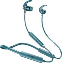 „boAt Rockerz 255 Pro+“ „Bluetooth“ ausinės su mikrofonu, tvirtinamos ant kaklo, iki 60 valandų grojimo laiko, 10 mm dinaminis garsiakalbis, „ASAP“ greitasis įkrovimas, IPX7, „Bluetooth“ 5.0 (žalsvai mėlynos spalvos)