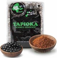 „Bobo4T“ greitai paruošiamos tapiokos kruopos, paruošiamos per 5–10 minučių – 1 kg | Tapiokos „boba“ rutuliukai, skirti „boba“ pieninei arbatai | Puikiai tinka „boba“ pieninei arbatai, ledinei kavai, ledinei arbatai, lediniams kokteiliams ir vaisių mišini