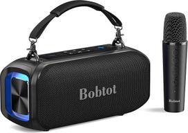 „Bobtot“ – nedideli nešiojamieji garsiakalbiai suaugusiems su belaidžiu mikrofonu, „Bluetooth“ garsiakalbis, galingi žemieji dažniai, keturi stebuklingi garso efektai, karaokės aparatas namams