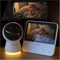 „Boifun“ kūdikių stebėjimo kamera su 5,5 colių vaizdo ir garso ekranu, 4 MP kamera, 4 kartų 360° priartinimu, „Wi-Fi“, valdymu per programėlę iš bet kur, dirbtiniu intelektu, dvikrypčiu garso ryšiu, temperatūros ir drėgmės matavimu, naktine lempute, SD ko