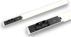 „BOLD LED“ virtuvės apšvietimas po spintelėmis – apšvietimas po spintelėmis su 2 lizdais | Šviesos juosta 18 W, 1500 lm, 4000 K neutraliai balta, 80 cm ilgio, 2 USB-A jungtys, IP20, idealiai tinka dirbtuvėms, vonios kambariui ir rašomajam stalui