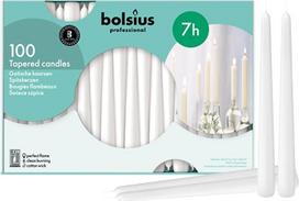 „Bolsius“ 103400335502 smailėjanti žvakė, 10", balta (100 vnt. pakuotė)