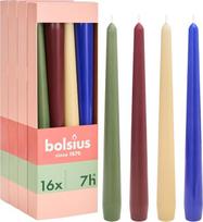 „Bolsius“ „Smooth Taper“ žvakių rinkinys – „Playfull Classics“ – Dekoratyvinės buitinės žvakės – Ilgas degimo laikas – Pagamintos iš natūralaus augalinio vaško – Be palmių aliejaus