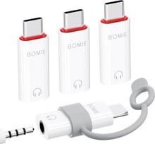 „BOMIE“ USB-C į 3,5 mm ausinių adapteris su DAC mikroschema, skirtas telefonams 15/16/17