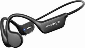 „Bone Sound“ ausinės plaukimui su atviromis ausimis, „Bluetooth“, 32GB | Atsparumas vandeniui pagal IP68 standartą, MP3 grotuvas su vidine atmintimi, su mikrofonu, 10 valandų grojimo laikas, skirtos bėgimui, važiavimui dviračiu ir sportui sporto salėje