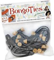 „Bongo Ties“ juodos spalvos kaklaraiščiai, 10 vnt.
