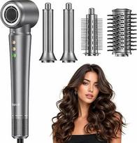 „Bopcal Professional Airstyler“ 5-in-1 plaukų formavimo rinkinys – joninis plaukų džiovintuvas, automatinis susivyniojantis garbanų suktukas, karšto oro šepetys, apvalus džiovinimo šepetys ir tiesintuvas, skirtas garbanoms, paplūdimio bangoms, apimčiai ir