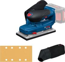 „Bosch PRO 18V System“ akumuliatorinis ekscentrinis šlifuoklis GSS18V-18 (su dulkių maišeliu ir šlifavimo lakštu)