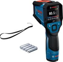 „Bosch PRO GIS12V‑700‑14“ infraraudonųjų spindulių termometras, didelis grafinis ekranas, IP54, 2 m apsauga nuo kritimo, „Dual‑Power“ technologija, su baterijų adapteriu ir AA tipo baterijomis – tikslus temperatūros matavimas profesionalams