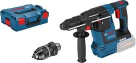 „Bosch Professional System 18 V“ belaidis perforatorius GBH 18V-26 F (be akumuliatorių ir įkroviklio, su papildoma galia, gylio ribotuvu, valymo skepetėle, L-BOXX dėžutėje), maitinamas iš akumuliatoriaus