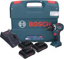„Bosch Professional“ 18 V sistemos GSR 18V-55 akumuliatorinis gręžtuvas-sraigtų suktuvas (komplekte: 3 vnt. 4,0 Ah „ProCORE“ akumuliatorių, GAL 18V-40 įkroviklis, „L-Case“ dėkle)