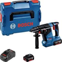 „Bosch Professional“ GBH 18V-24 C akumuliatorinis plaktuvinis gręžtuvas (su SDS Plus, komplekte: 2 vnt. 5,0 Ah akumuliatorių, įkroviklis GAL 1880 CV, L-BOXX)