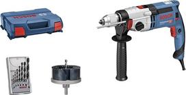 „Bosch Professional“ GSB 24-2 060119C802 plaktuvinis gręžtuvas (1 100 W, maks. sukimo momentas: 40/14,5 Nm, su priedų rinkiniu, L-formos dėkle)