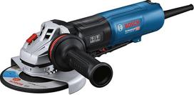 „Bosch Professional“ kampinis šlifuoklis GWS 17-150 PS (su papildoma rankena, apsauginiu gaubtu, pjovimo apsauginiu gaubtu, dviejų skylių raktu, tvirtinimo flanšu, fiksavimo veržle, dulkių filtru)