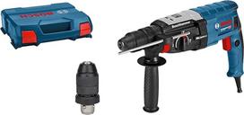 „Bosch PRO“ GBH 2-28 F plaktuvinis gręžtuvas (komplektą sudaro papildoma rankena, gylio ribotuvas (210 mm), valymo skepetėlė, greito keitimo gręžtuvų griebtuvas, SDS-plus, įrankių dėklas)