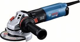 „Bosch PRO“ kampinis šlifuoklis GWS 17-125 (1 700 W, komplekte: papildoma rankena, apsauginis dangtelis, nuimamas apsauginis dangtelis, dulkių filtras, dviejų skylių raktas, tvirtinimo flanšas, fiksavimo veržlė)