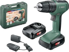 „Bosch“ akumuliatorinis smūginis gręžtuvas „UniversalImpact 18“ (2 akumuliatoriai, 18 V sistema, su nešiojimo dėklu)