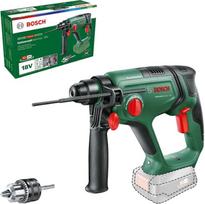„Bosch“ akumuliatorinis suktuvas-gręžtuvas „UniversalHammer“ 18 V (be akumuliatoriaus, 18 V sistema, su apvalaus kotelio adapteriu, skirtas gręžimui, plaktukiniam gręžimui, kalimui ir varžtų įsukimui, kartoninėje dėžėje)