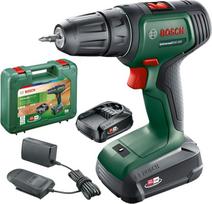 „Bosch“ „UniversalDrill“ akumuliatorinis suktuvas, 18 V (2 akumuliatoriai, 18 V sistema, dėkle)