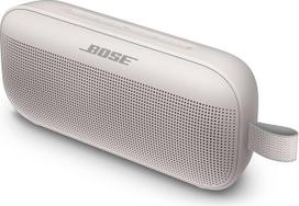 „Bose SoundLink Flex“ „Bluetooth“ garsiakalbis – belaidis, atsparus vandeniui, nešiojamas lauko garsiakalbis – baltas