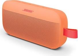 „Bose SoundLink Flex“ nešiojamas „Bluetooth“ garsiakalbis (2-oji karta), nešiojamas lauko garsiakalbis, atsparus vandeniui ir dulkėms, su tikrovišku garsu, 12 valandų baterijos veikimo trukmė, „Peach Sunset“ spalva