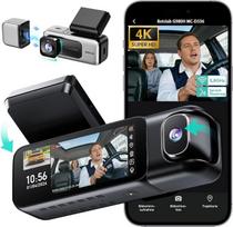 „BOTSLAB“ vaizdo registratorius, montuojamas priekinėje automobilio salono dalyje, 4K + 1080P automobilinė kamera su „Super Night Vision“ funkcija