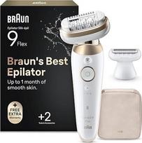 „Braun Silk·épil 9 Flex“ moterų epiliatorius, moterų skustuvas, 9-041 3D, auksinis