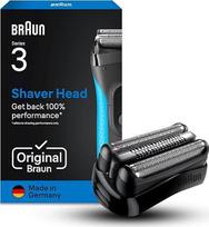 „Braun“ elektrinis skustuvas su 3 serijos skustuvo galvute, modelis 21B, juodos spalvos