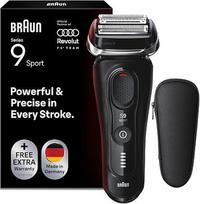 „Braun“ vyriškas elektrinis skustuvas „Series 9 Sport“, modelis 9100si, juodos spalvos