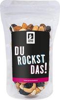 „Bremer Gewürzhandel“ „GeNUSSmischung“ „Du Rockst das“ spalvingas riešutų mišinys studentams su užrašu, 175 g