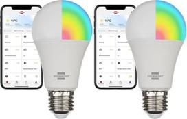 „Brennenstuhl Connect“ WLAN LED lemputė SB 800 E27 (suderinama su „Alexa“ ir „Google Assistant“, nereikia koncentratoriaus, išmanioji lemputė, veikianti 2,4 GHz dažniu, su nemokama programėle, 810 lm) (2 vnt. pakuotė)