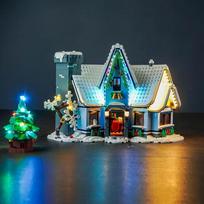 „BrickBling“ LED apšvietimo rinkinys, suderinamas su „Lego“ rinkiniu 10293 „Kalėdų Senelio apsilankymas“ (be modelio), dekoratyvinis apšvietimo rinkinys, kūrybinis žaislas