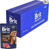 „Brit Premium“ šlapias šunų maistas, jautienos filė ir morkos, 24 x 85 g
