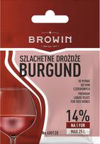 „Browin 400120“ bordo spalvos vyno mielės, skirtos raudoniesiems vynams, kurių alkoholio koncentracija neviršija 14 %, 20 ml