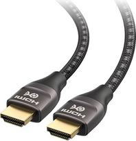 „Cable Matters Premium“ pintas 48Gbps Ultra HD 8K HDMI kabelis su HDR, skirtas PS5, „Xbox Series X/S“, RTX 3080/3090, RX 6800/6900, „Apple TV“ ir kt. 1 m