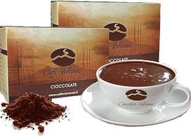 „Caffè Vulcanus“ karštas šokoladas, 12 skonių – 24 maišeliai po 30 g. Sudėtyje nėra glitimo, GMO ir hidrogenintų riebalų