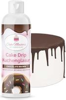 „Cake-Masters“ šokoladinis glajus „Chocolate Brown“, 250 g | Šokoladinis rudos spalvos | Lengvai naudojamas, skanus vanilės skonio | Puikiai tinka glazūruoti „drip“ pyragams, keksams ir sausainiams | Uždaroma „Qutschflasche“ buteliuke