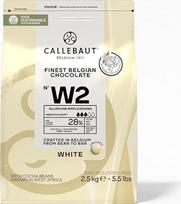 „Callebaut“ baltasis šokoladas W2, „Callets“, 2,5 kg, originalioje pakuotėje, 720023