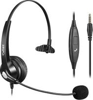 „Callez“ 3,5 mm „Jack“ ausinės su mikrofonu ir triukšmo slopinimu, skirtos mobiliesiems telefonams, nešiojamiesiems kompiuteriams ir stacionariems kompiuteriams – laidinės kompiuterio ausinės, tinkamos „iPhone“, „Samsung“, „Zoom“, namų biurui, darbui, mok