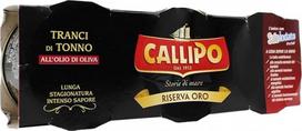 „Callipo“ – „Riserva Oro“ – tunų gabaliukai alyvuogių aliejuje – skardinė – 3 x 80 g