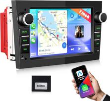 „CAMECHO“ belaidis „CarPlay“ automobilių radijas su 7 colių ekranu, skirtas „Opel Astra“, „Corsa“, „Vivaro“, „Meriva“ ir „Zafira“ modeliams, su „Bluetooth“ ir „Android Auto“, FM, AM, RDS, SWC, EQ, „MirrorLink“