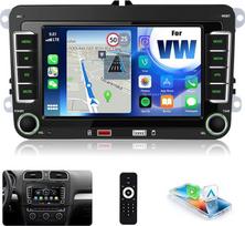 „CAMECHO“ „Android 13“ automobilių radijas, skirtas „VW Golf 5“, „Polo“ ir „Škoda“ automobiliams, su navigacija, „Bluetooth“, 7 colių „Double DIN“ „Golf“ automobilių radijo jutikliniu ekranu, „MirrorLink“, FM/RDS, „Wi-Fi“, SWC ir USB
