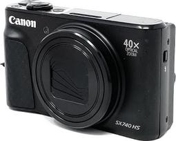 „Canon SX740 HS PowerShot“ skaitmeninis fotoaparatas, juodos spalvos – praktiškas kompaktiškas fotoaparatas su 4K skiriamąja geba ir hibridiniu automatiniu fokusavimu – „Canon PowerShot“ fotoaparatas su 40 kartų optiniu priartinimu – automatinis duomenų p