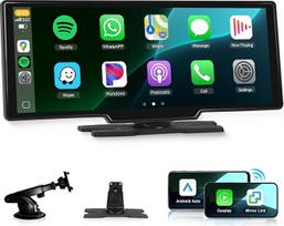 „CarPlay“ ir „Android Auto“ suderinamas belaidis, nešiojamas „Podofo“ radijas (10,26 colių) su IPS jutikliniu ekranu, palaiko „SuperLink OTA“, „Bluetooth“, GPS, balso valdymą, „Mirror Link“, FM, AUX