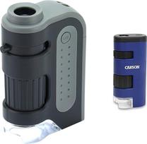 „Carson“ MM-300 „MicroBrite Plus“ 60x–120x LED kišeninis mikroskopas su asferine lęšių sistema ir MM-450 „PocketMicro“ 20x–60x kišeninis mikroskopas su LED apšvietimu ir asferiniais lęšiais