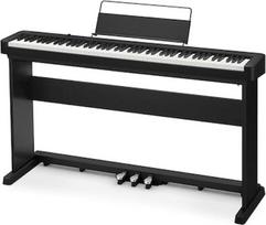 „Casio“ CDP-S160BKSET skaitmeninių pianinų rinkinys, juodos spalvos, su 88 sveriamomis klavišais, 10 garsų, juodas trikojis stovas su trimis pedalais